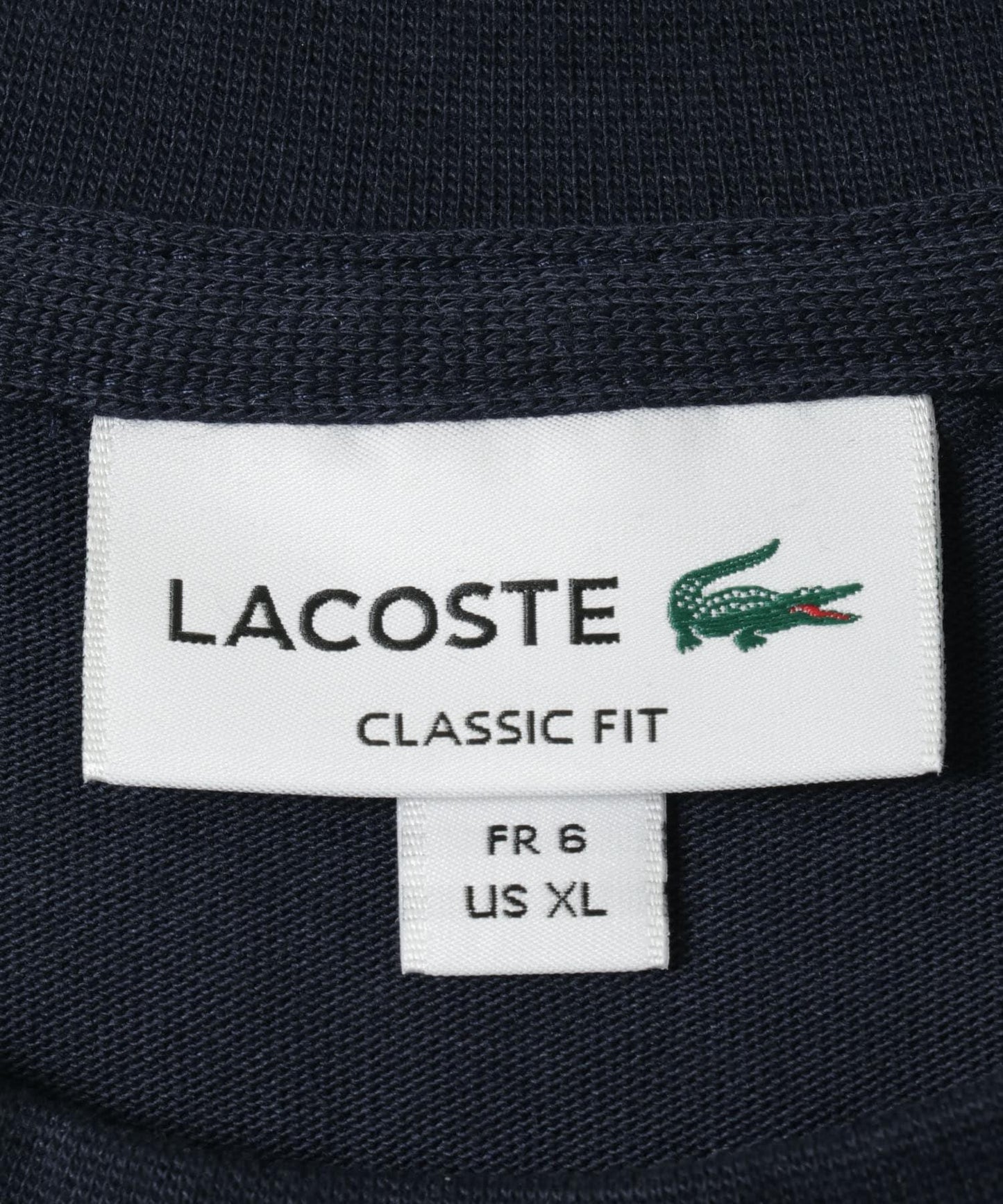 LACOSTE 輪廓鱷魚圖案圓領T恤