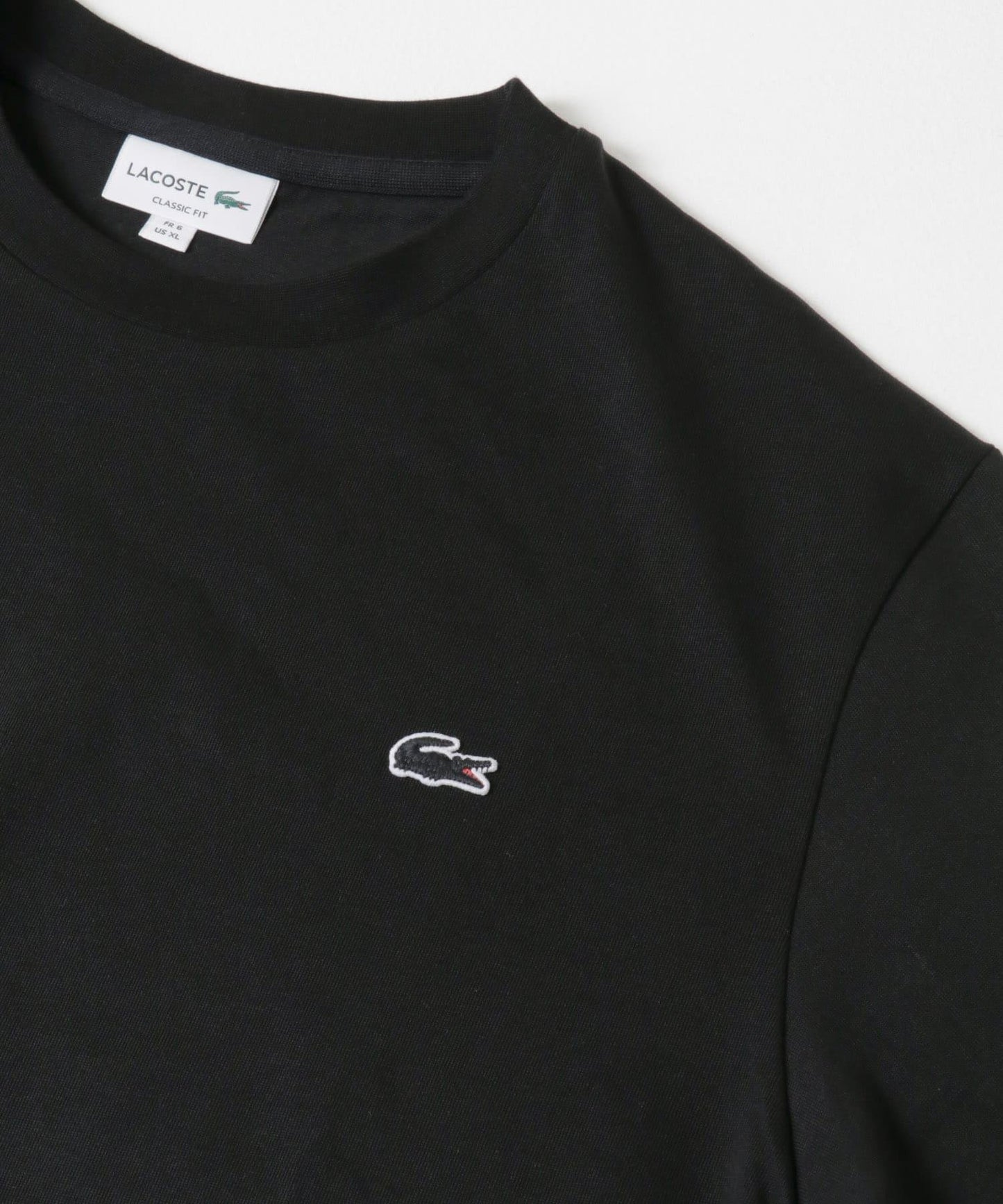 LACOSTE 輪廓鱷魚圖案圓領T恤