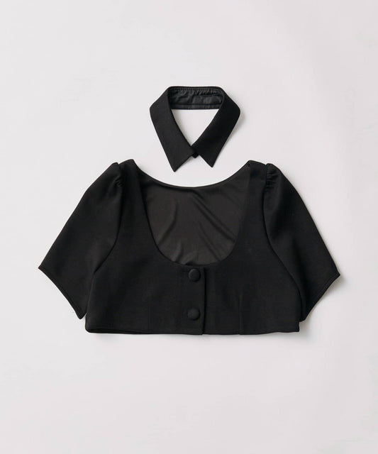 miko collar 設計 短款上衣