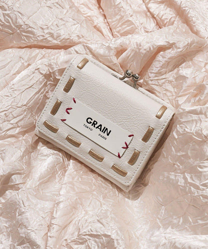 GRAIN/グレイン 復古走線三折口金錢包