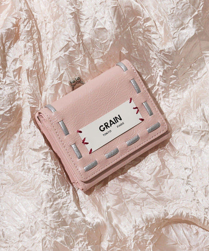 GRAIN/グレイン 復古走線三折口金錢包