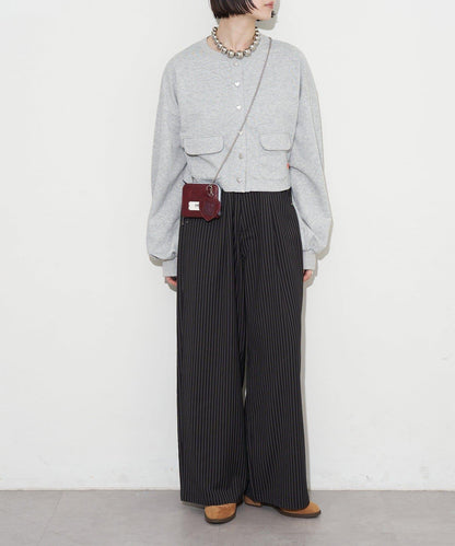 GRAIN/グレイン 二折心形吊飾 2WAY 錢包