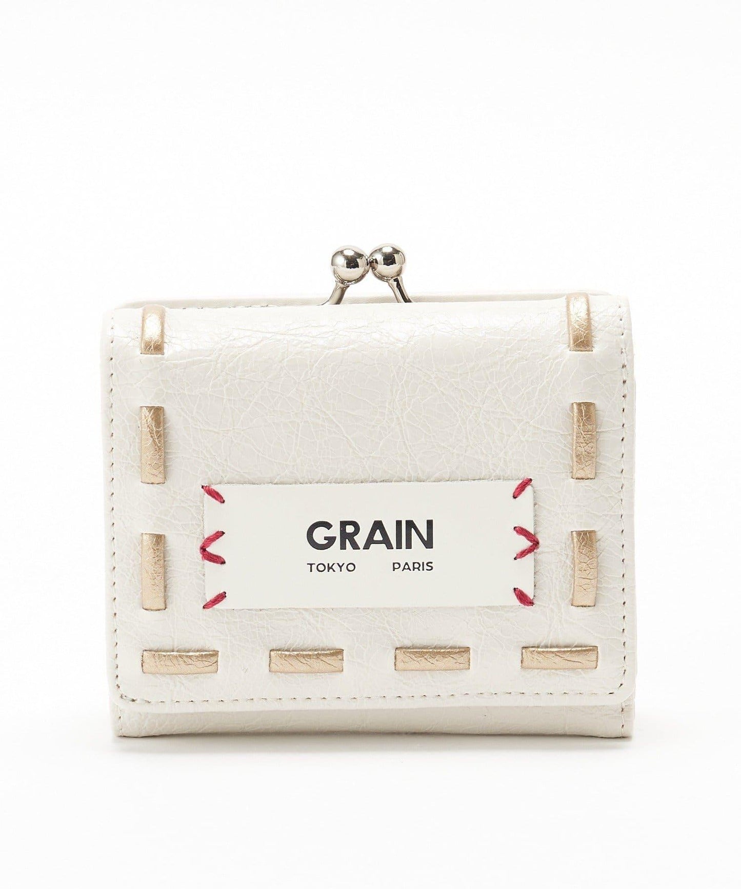 GRAIN/グレイン 復古走線三折口金錢包