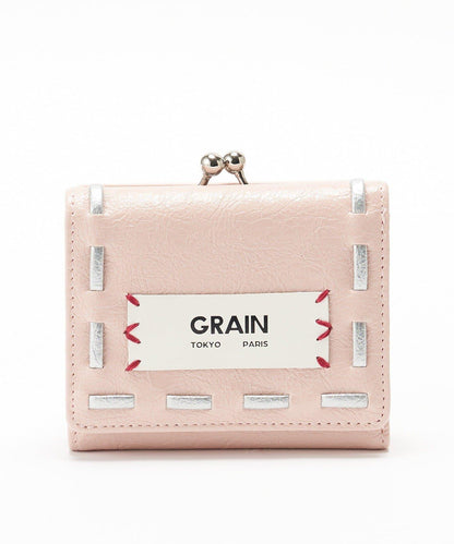 GRAIN/グレイン 復古走線三折口金錢包