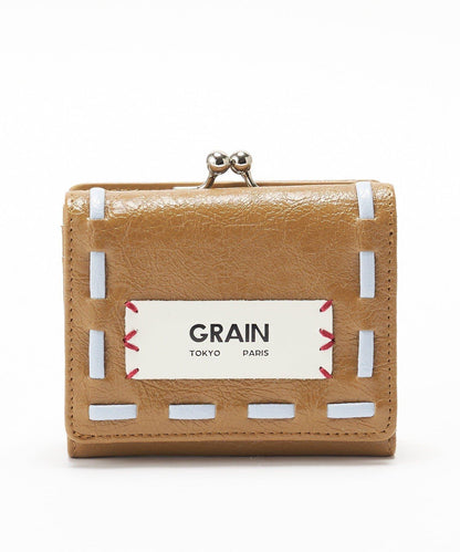 GRAIN/グレイン 復古走線三折口金錢包