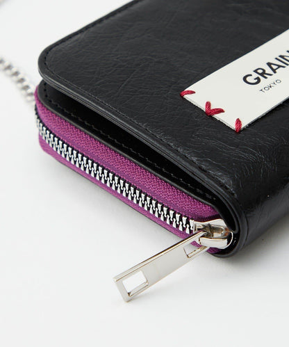 GRAIN/グレイン 二折心形吊飾 2WAY 錢包