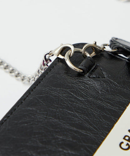 GRAIN/グレイン 二折心形吊飾 2WAY 錢包