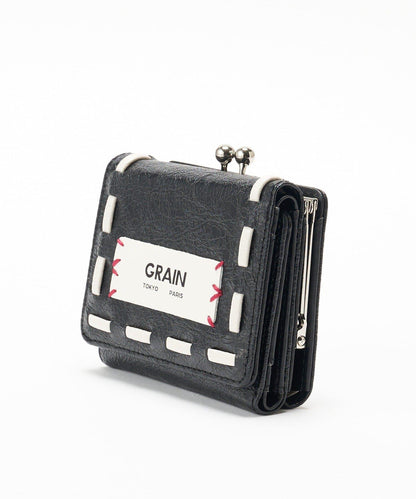 GRAIN/グレイン 復古走線三折口金錢包