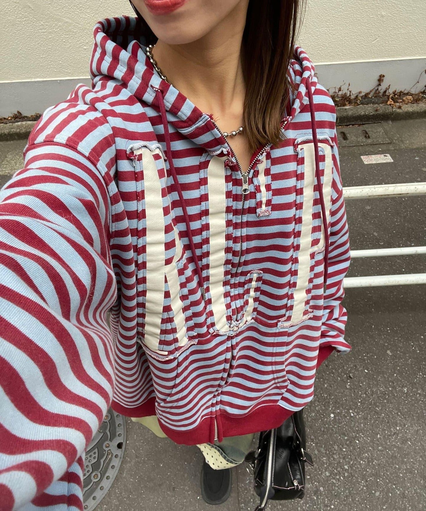 RePRODUCTION LABEL ZIP連帽衛衣