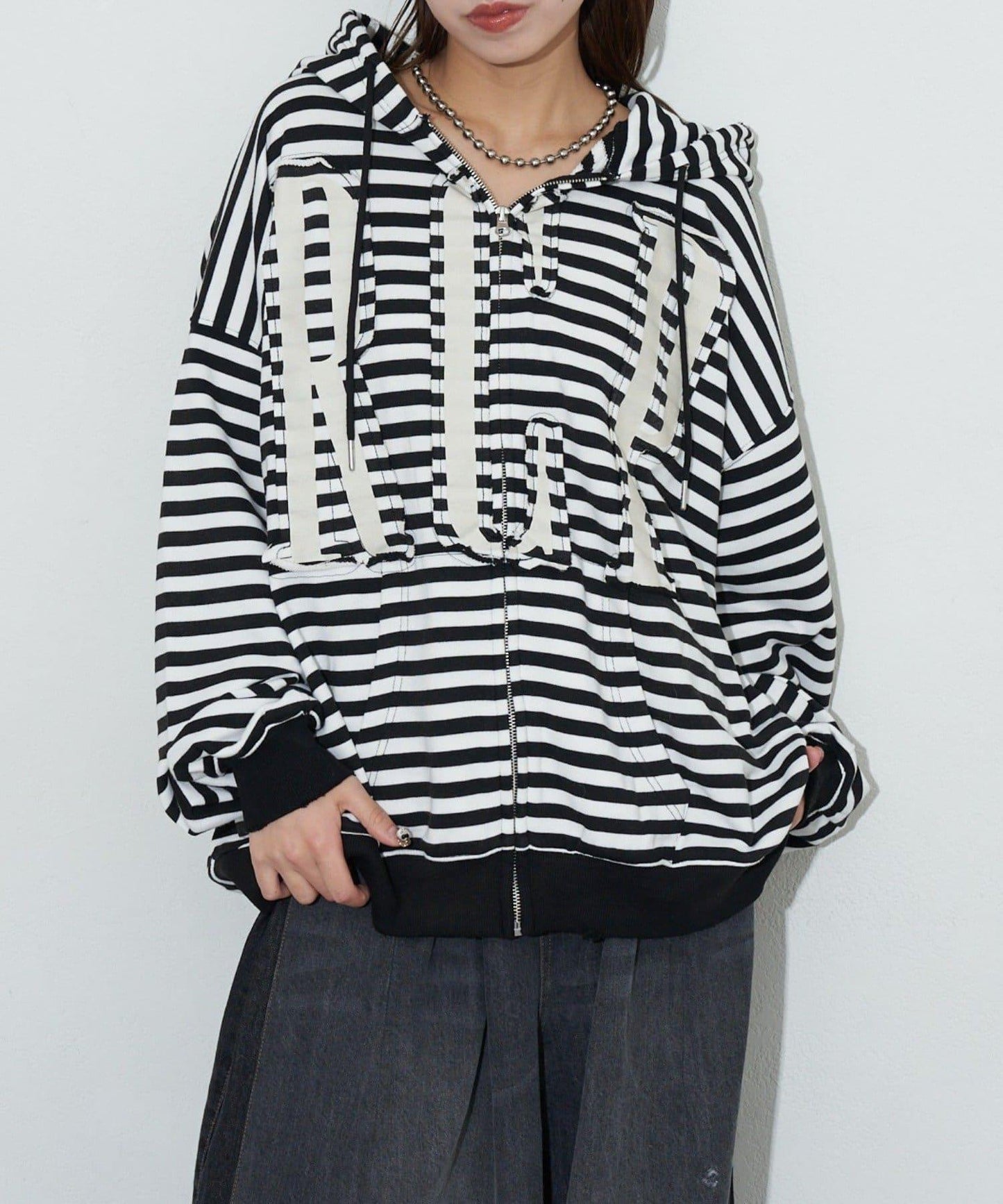 RePRODUCTION LABEL ZIP連帽衛衣