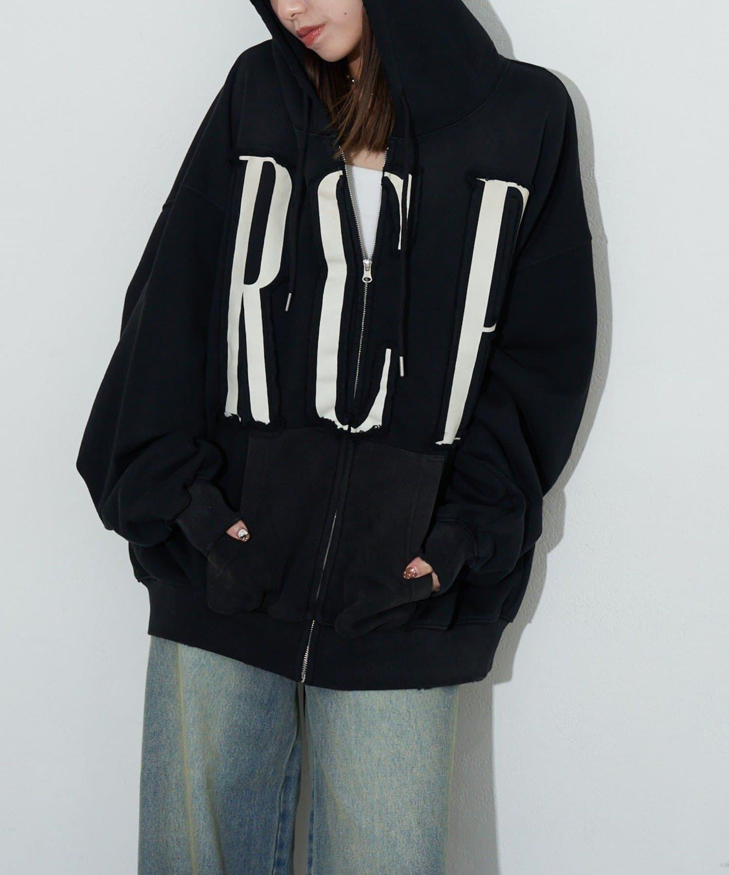 RePRODUCTION LABEL ZIP連帽衛衣