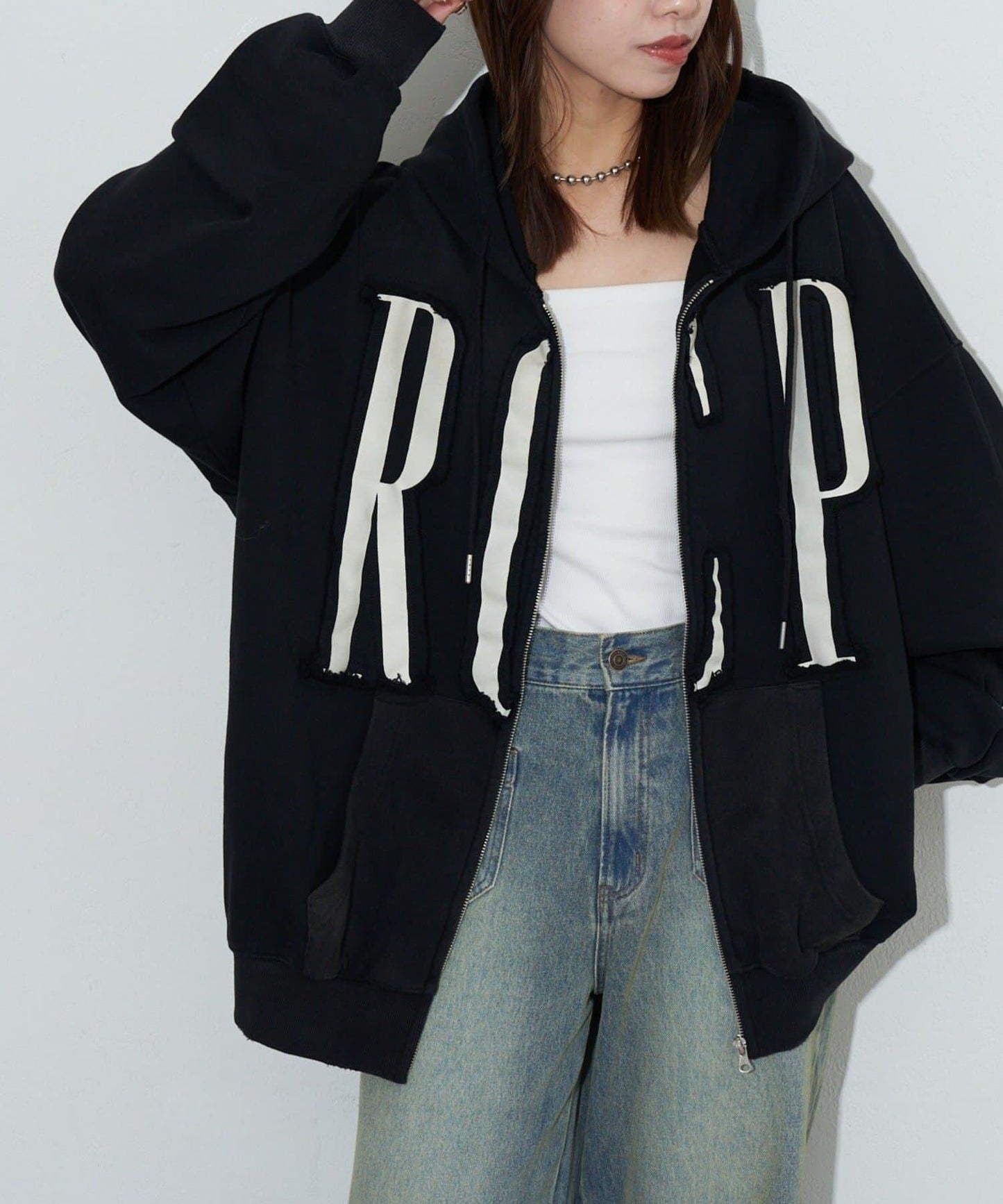 RePRODUCTION LABEL ZIP連帽衛衣