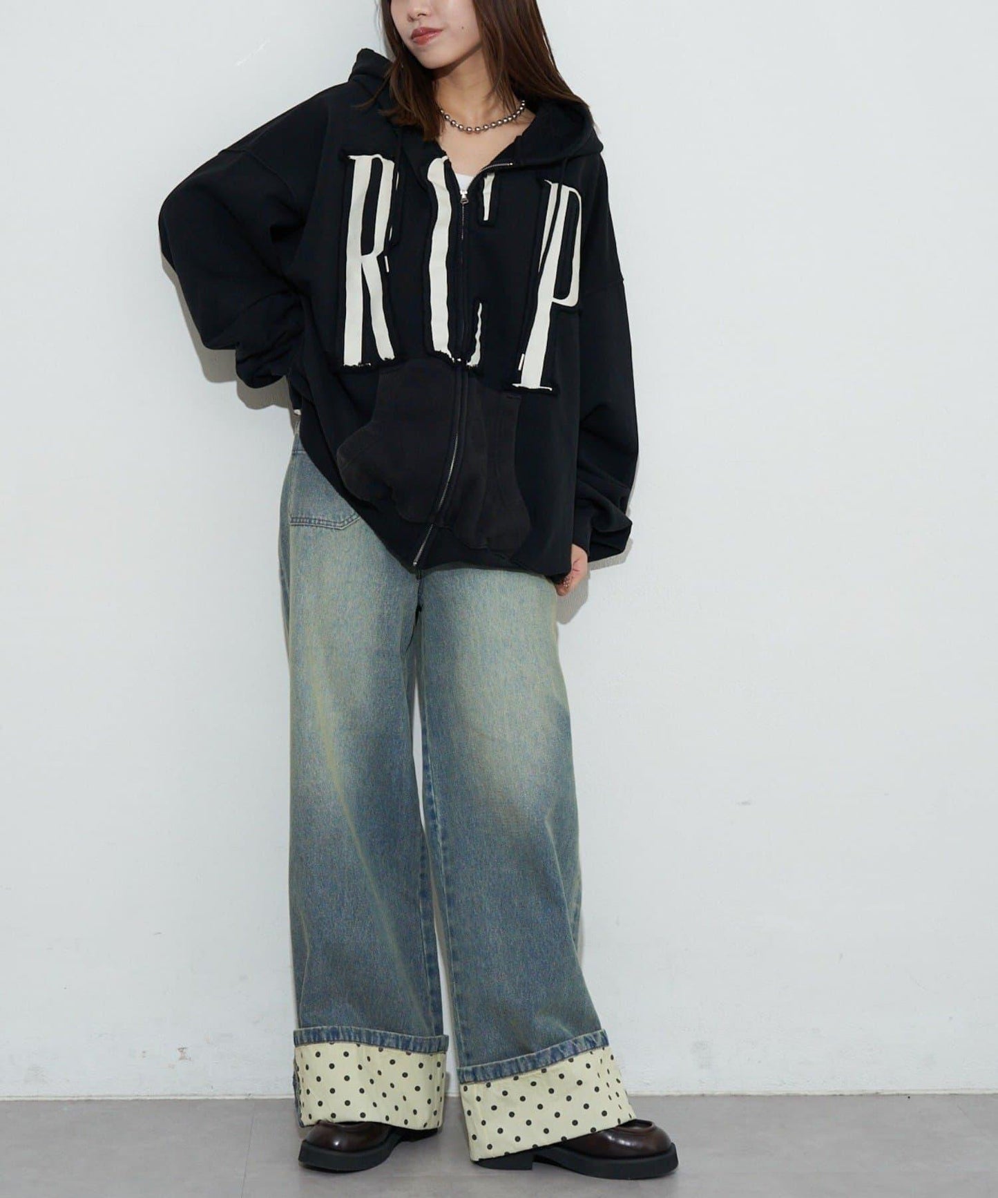 RePRODUCTION LABEL ZIP連帽衛衣