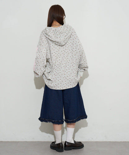 漸褪花紋開領 waffle 質感保暖上衣（RePRODUCTION LABEL / リプロダクションレーベル）