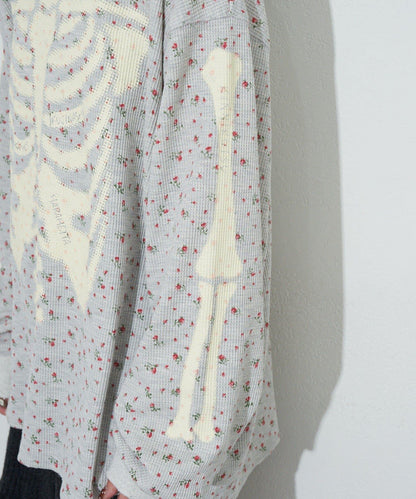 圓領漸變花卉熱感上衣