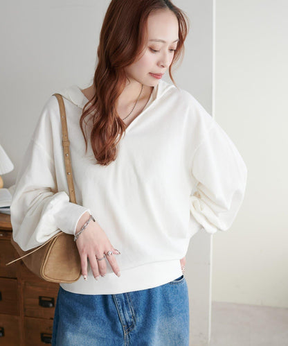 透感毛圈連帽開襟套頭上衣