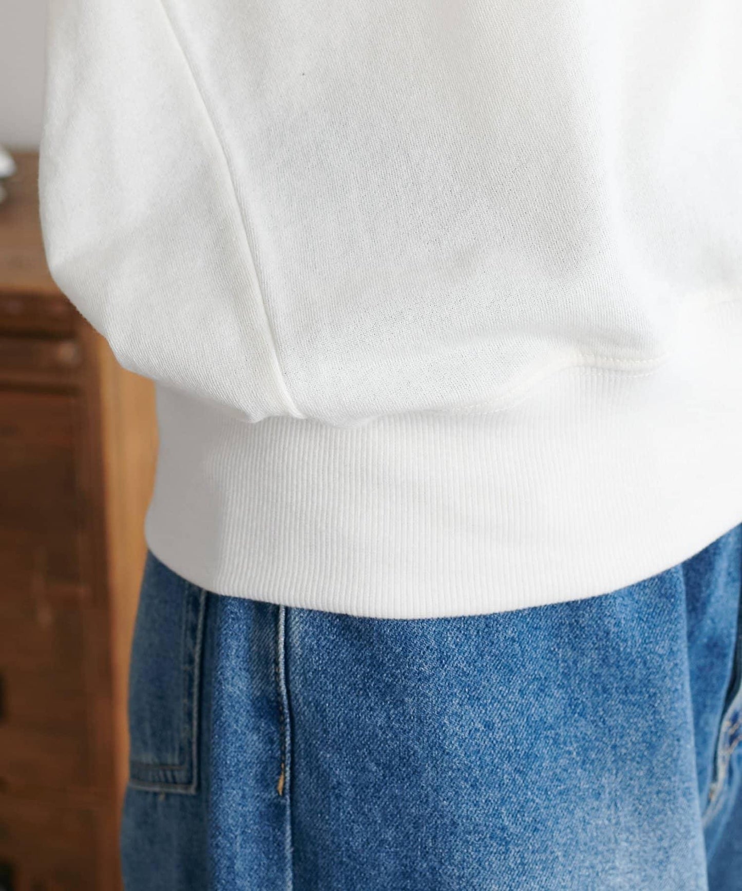 透感毛圈連帽開襟套頭上衣