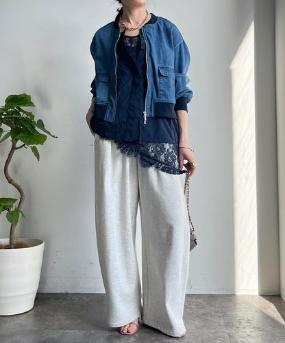 異材質拼接 牛仔 短外套（網絡）