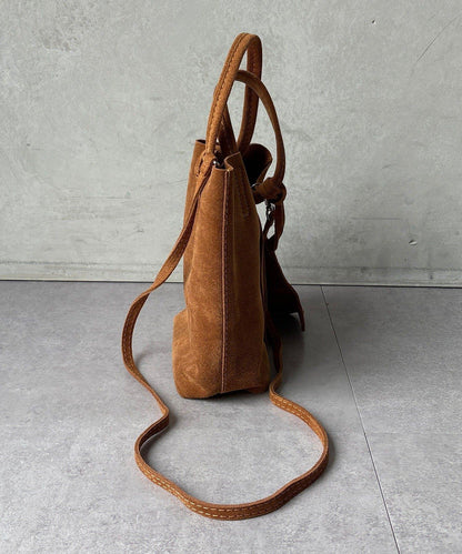 麂皮迷你托特包