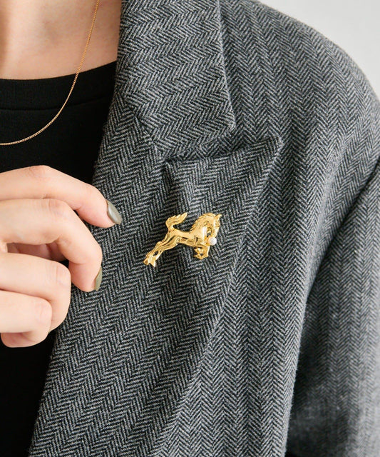 《&一部店舗限定》 馬元素胸針