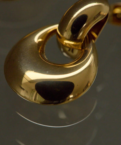 防金屬過敏 不鏽鋼 水滴圓環 耳飾