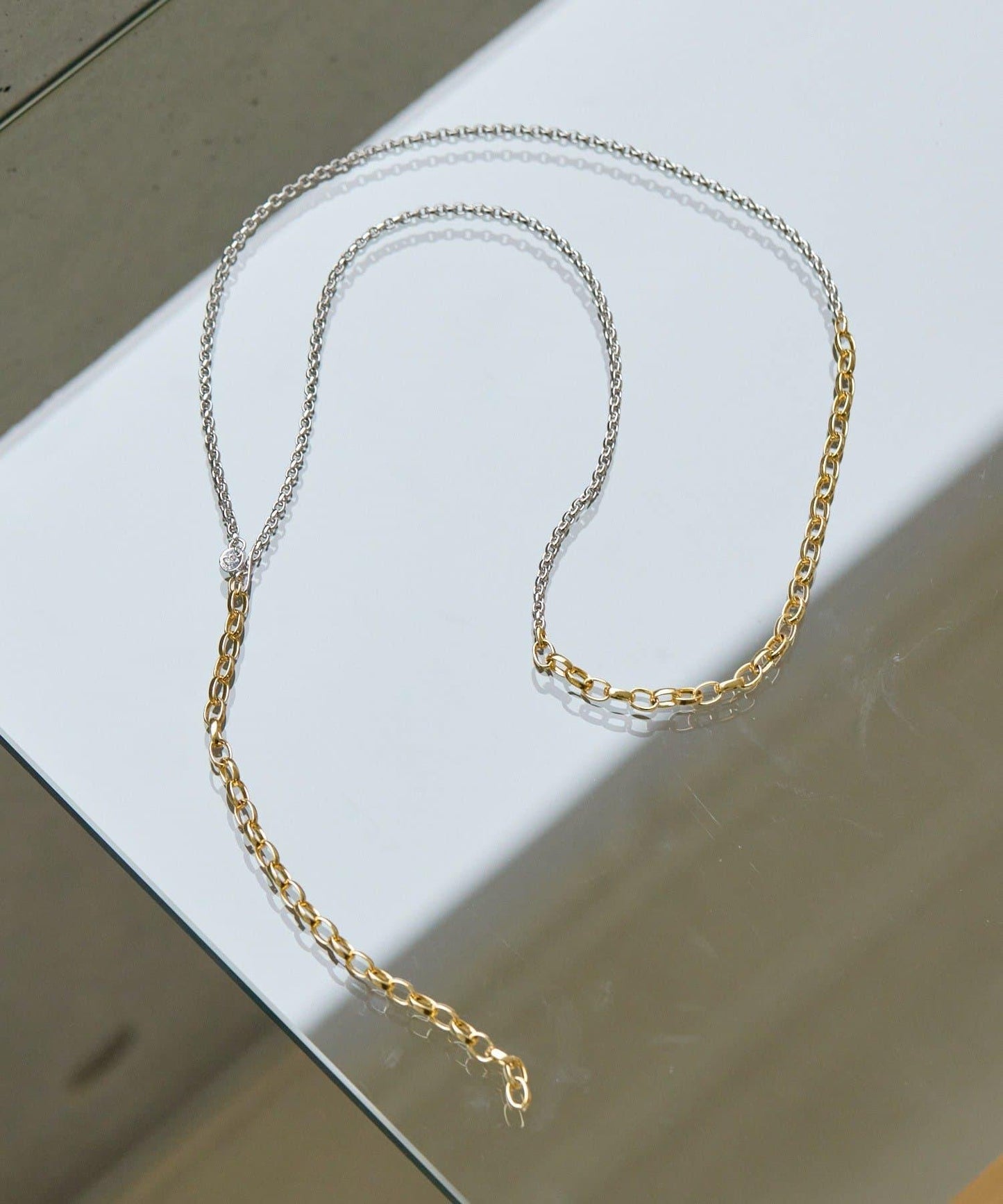 雙配色長款項鍊