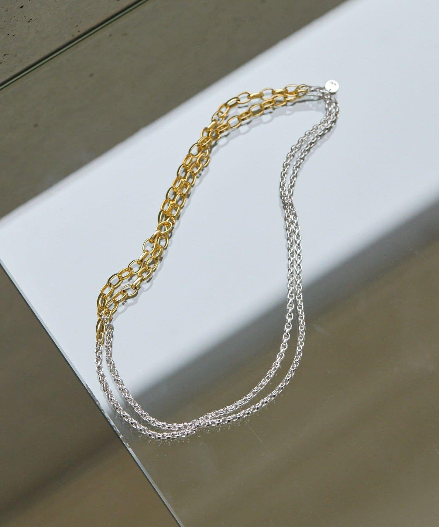 雙配色長款項鍊