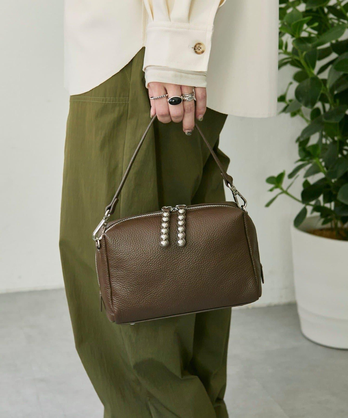 網紅Hoshi企劃 鉚釘 單肩包