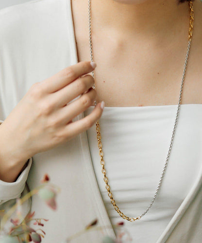 雙配色長款項鍊