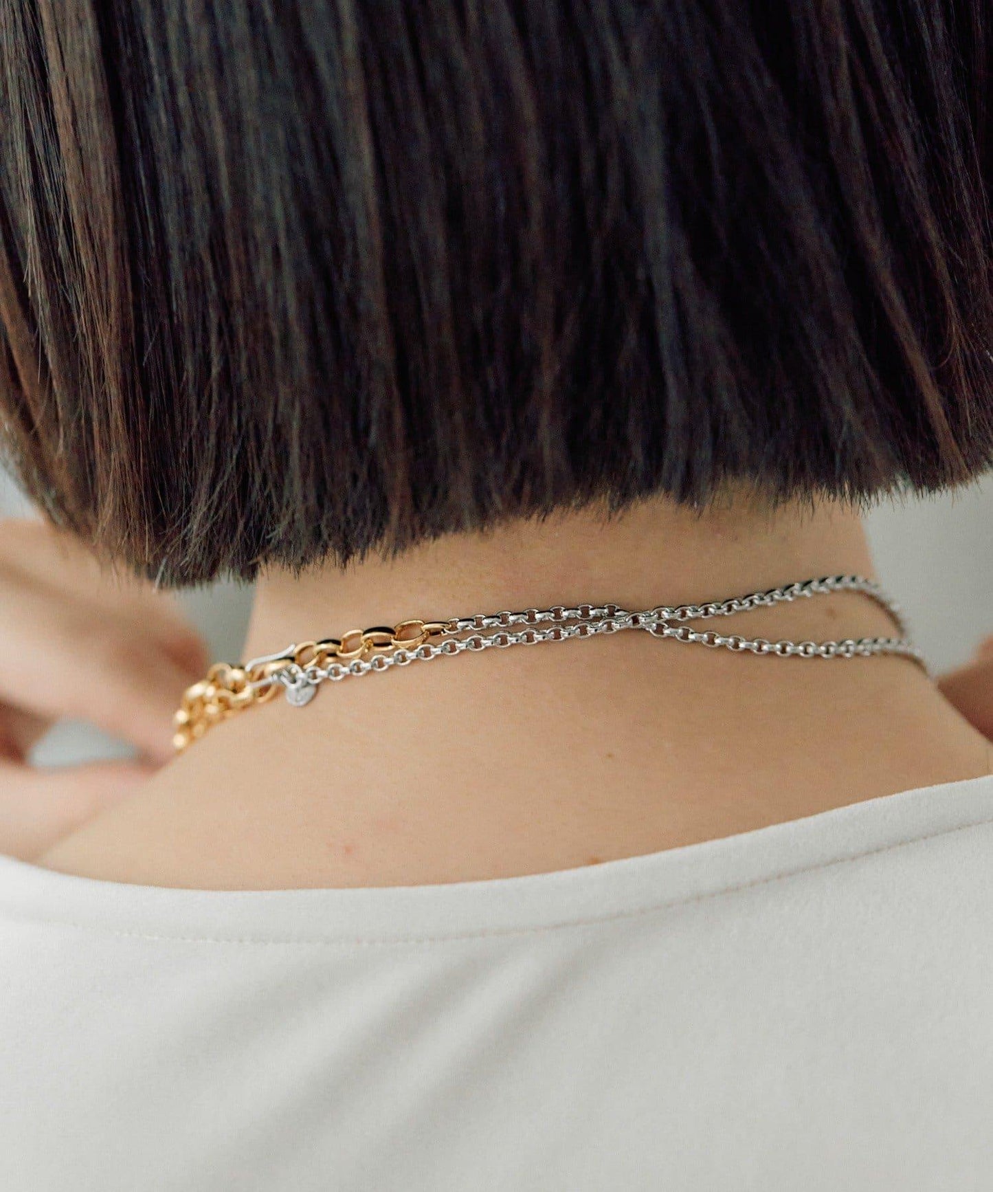 雙配色長款項鍊