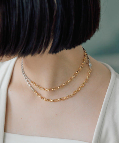 雙配色長款項鍊