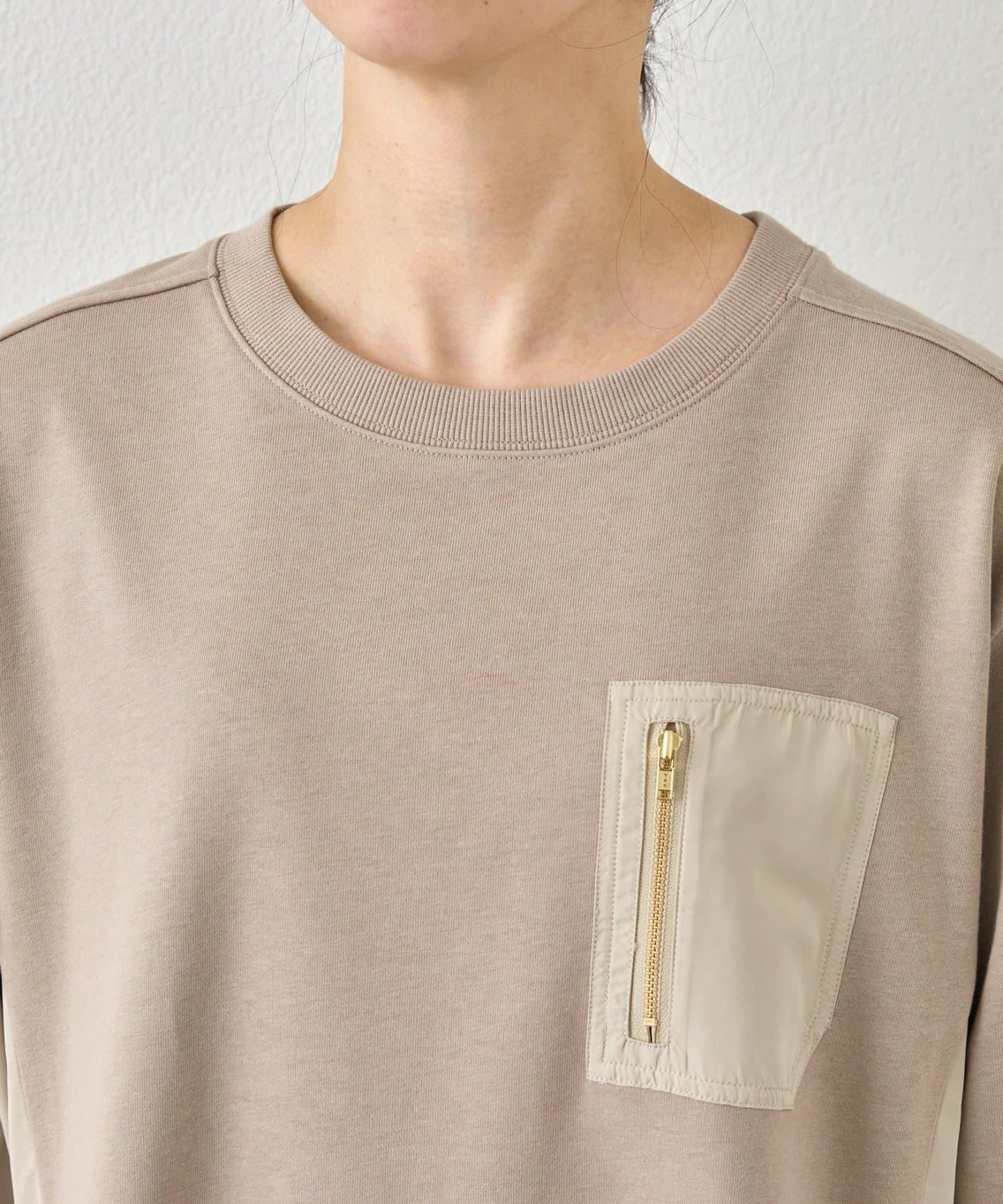 側褶設計 毛圈面料 連衣裙