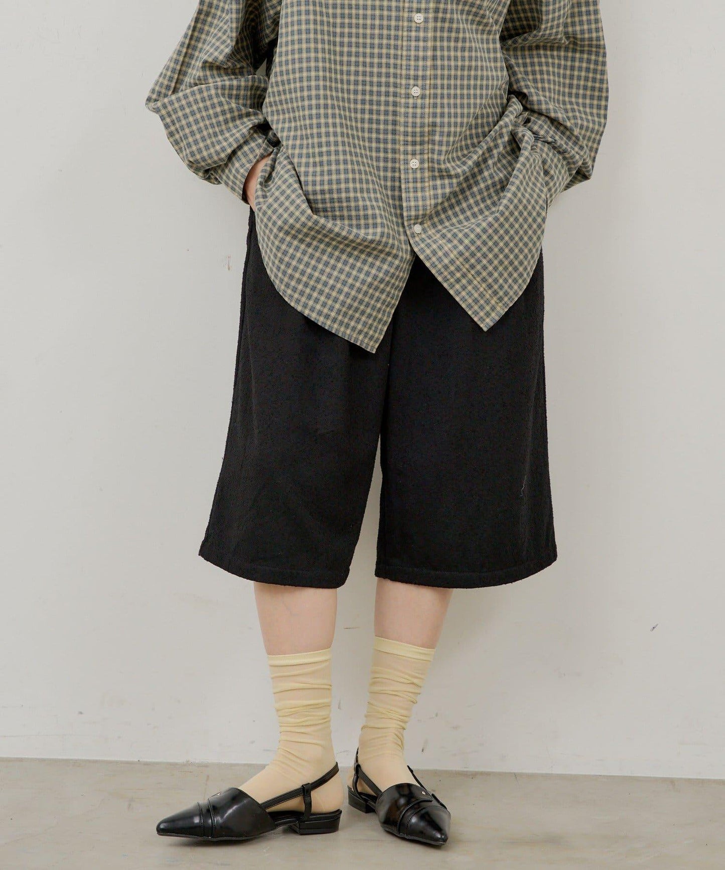 WHIMSIC 扭轉接縫衛衣面料運動短褲