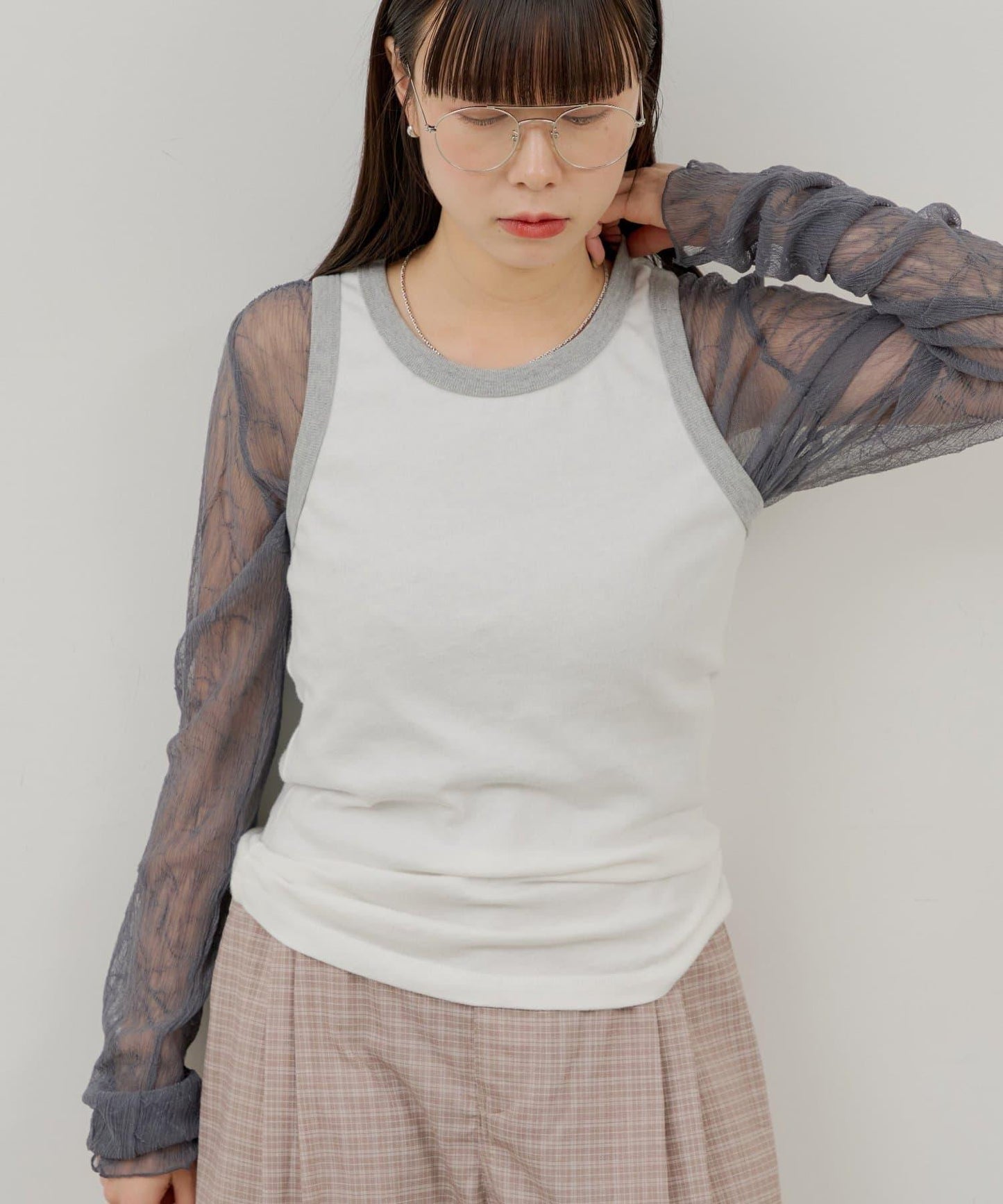 WHIMSIC 對比色設計背心 Tank Top