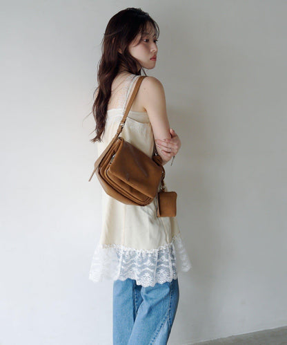 2026SS目錄 緞面蕾絲長版上衣