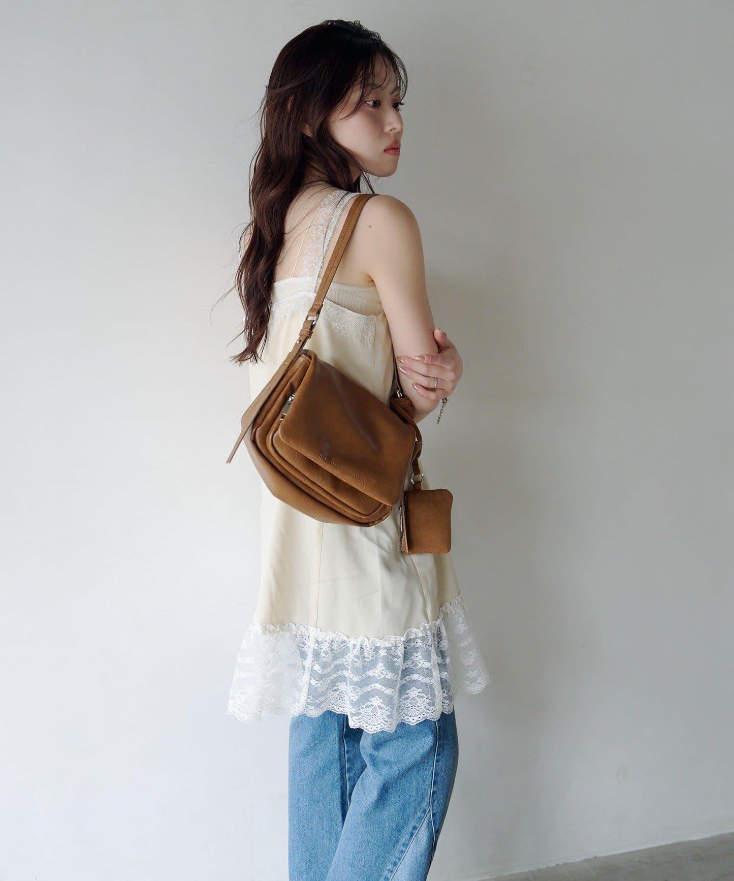 鉚釘裝飾 化妝包和單肩包