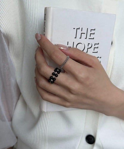 GOLDY/ゴールディ 珠串鏈條組合戒指