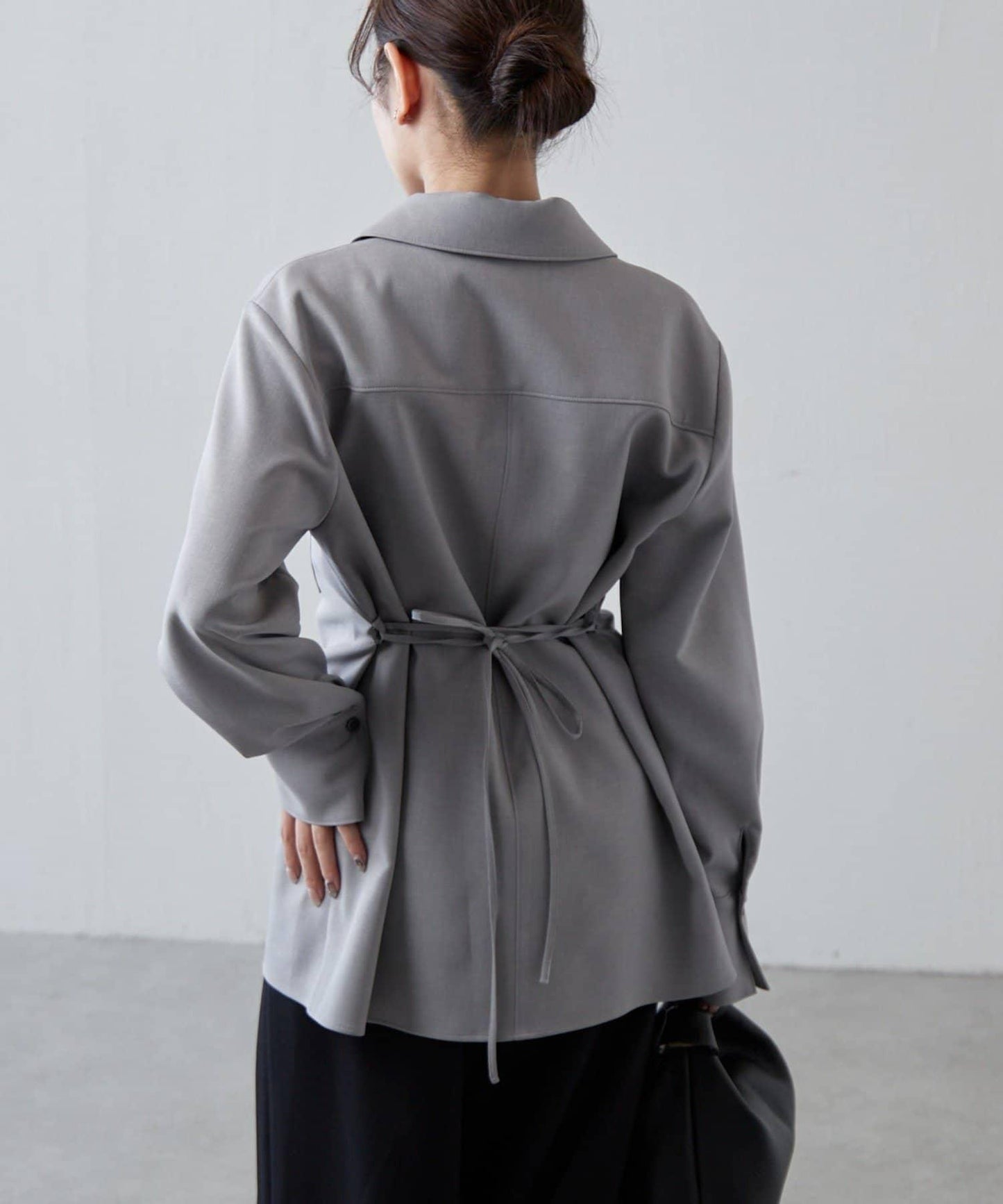 前口袋拉鍊 雙層面料 襯衫