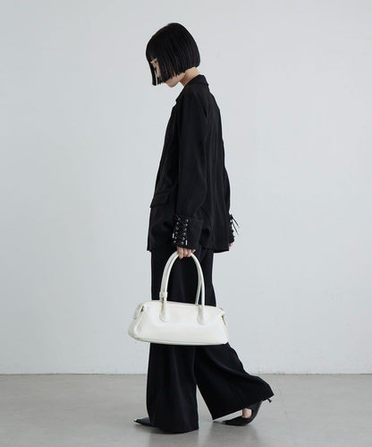 袖口繫帶設計 襯衫夾克