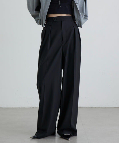 TR彈力半闊腿褲