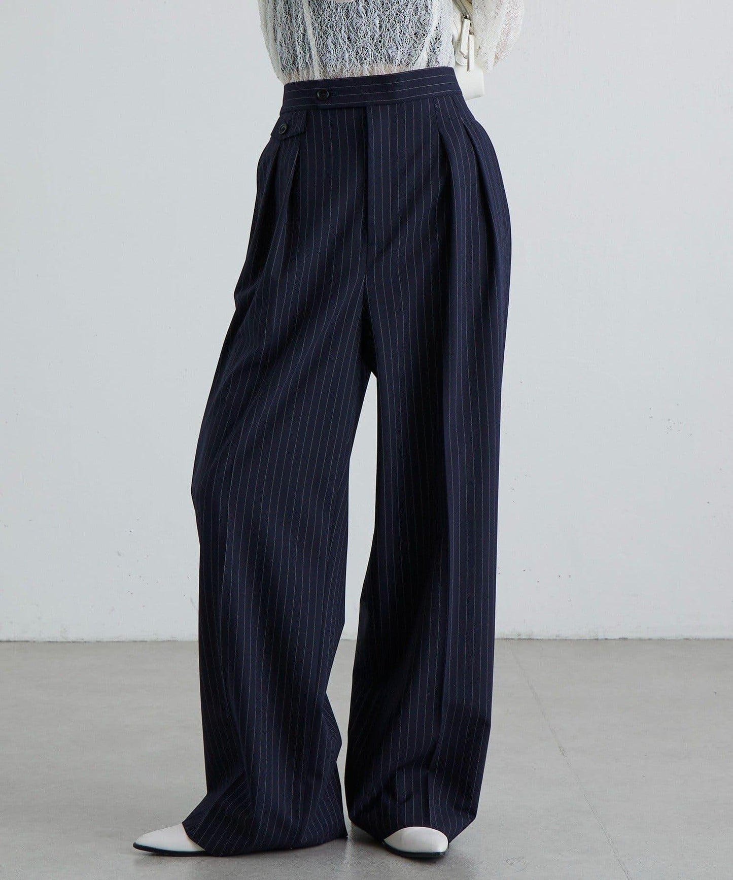 TR彈力半闊腿褲