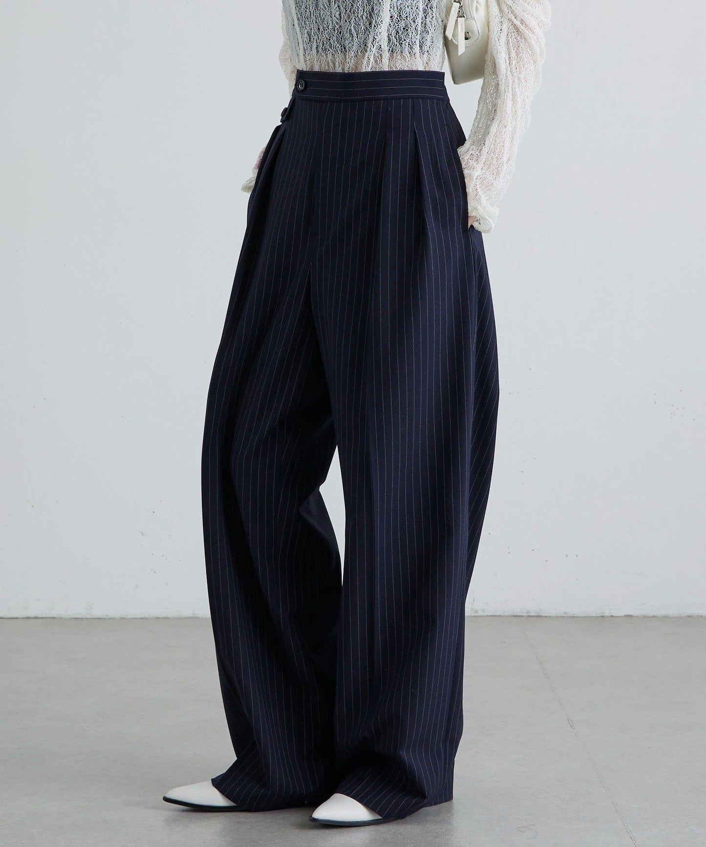 TR彈力半闊腿褲