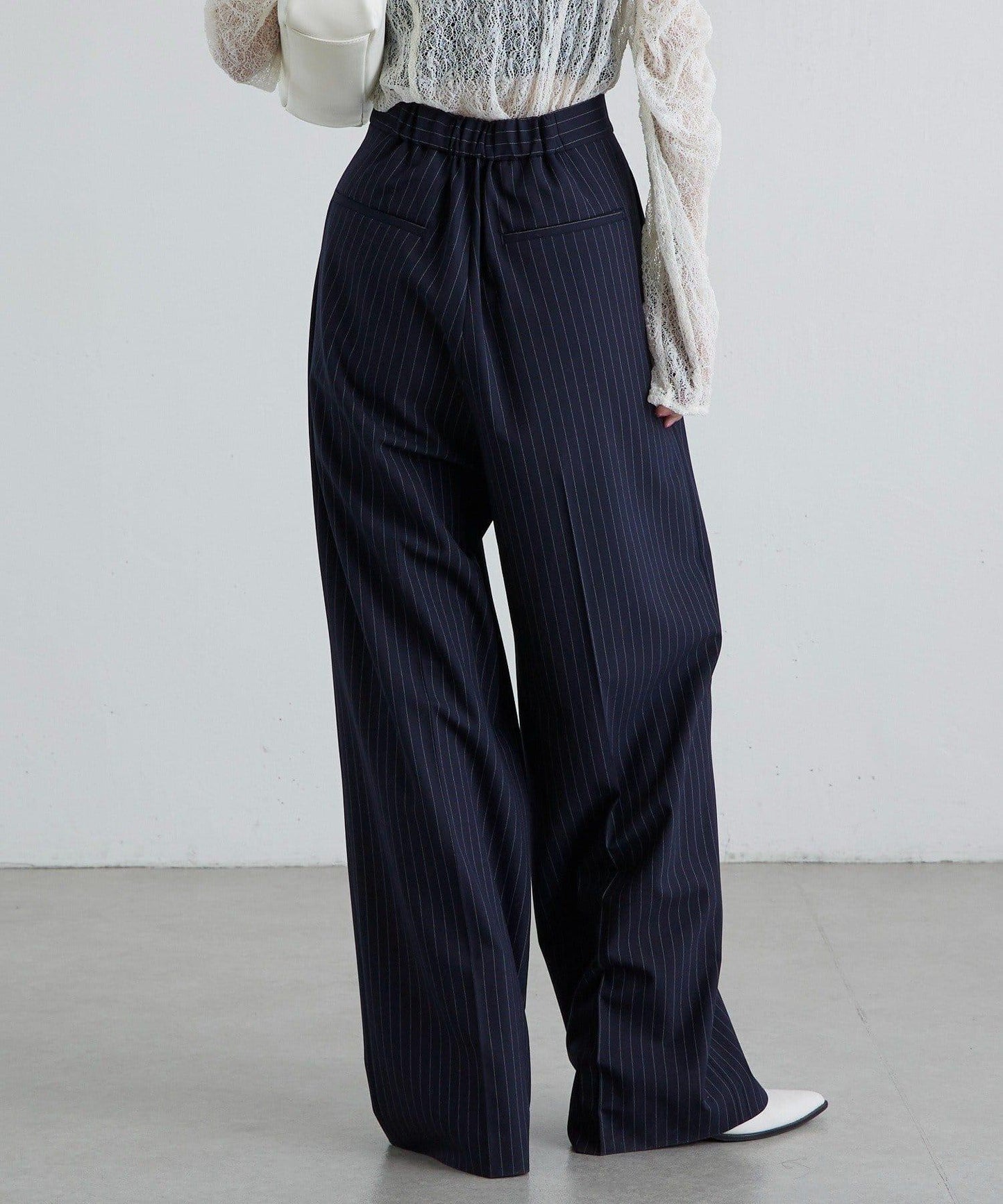 TR彈力半闊腿褲