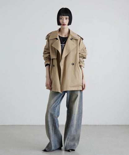 風衣款短款外套