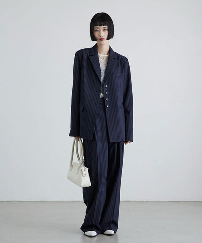 TR彈力半闊腿褲