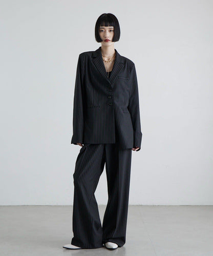 TR彈力半闊腿褲