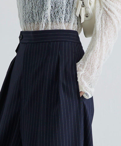 TR彈力半闊腿褲