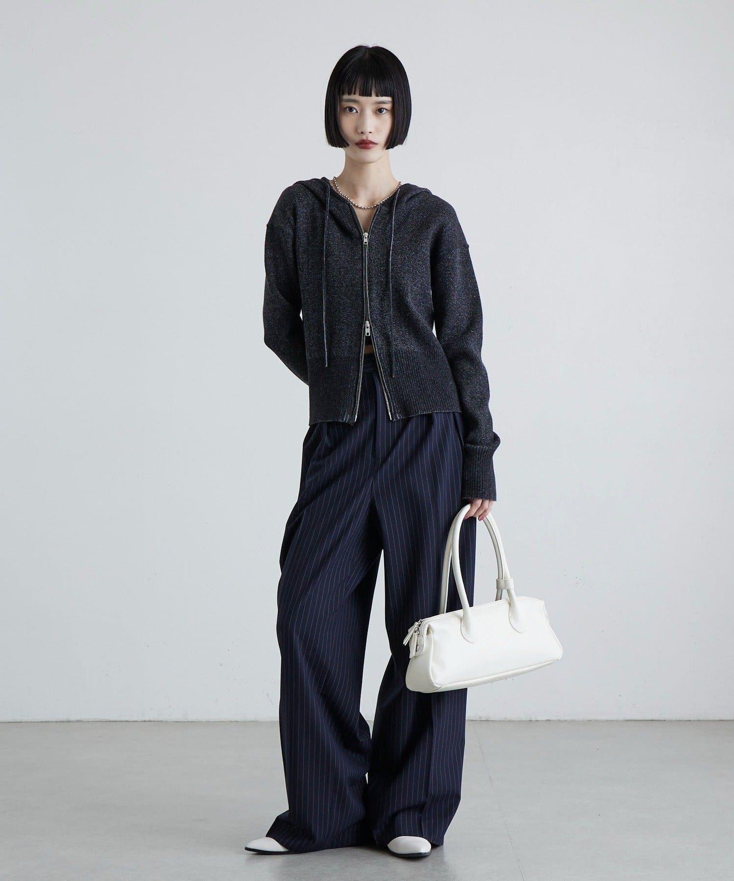 TR彈力半闊腿褲