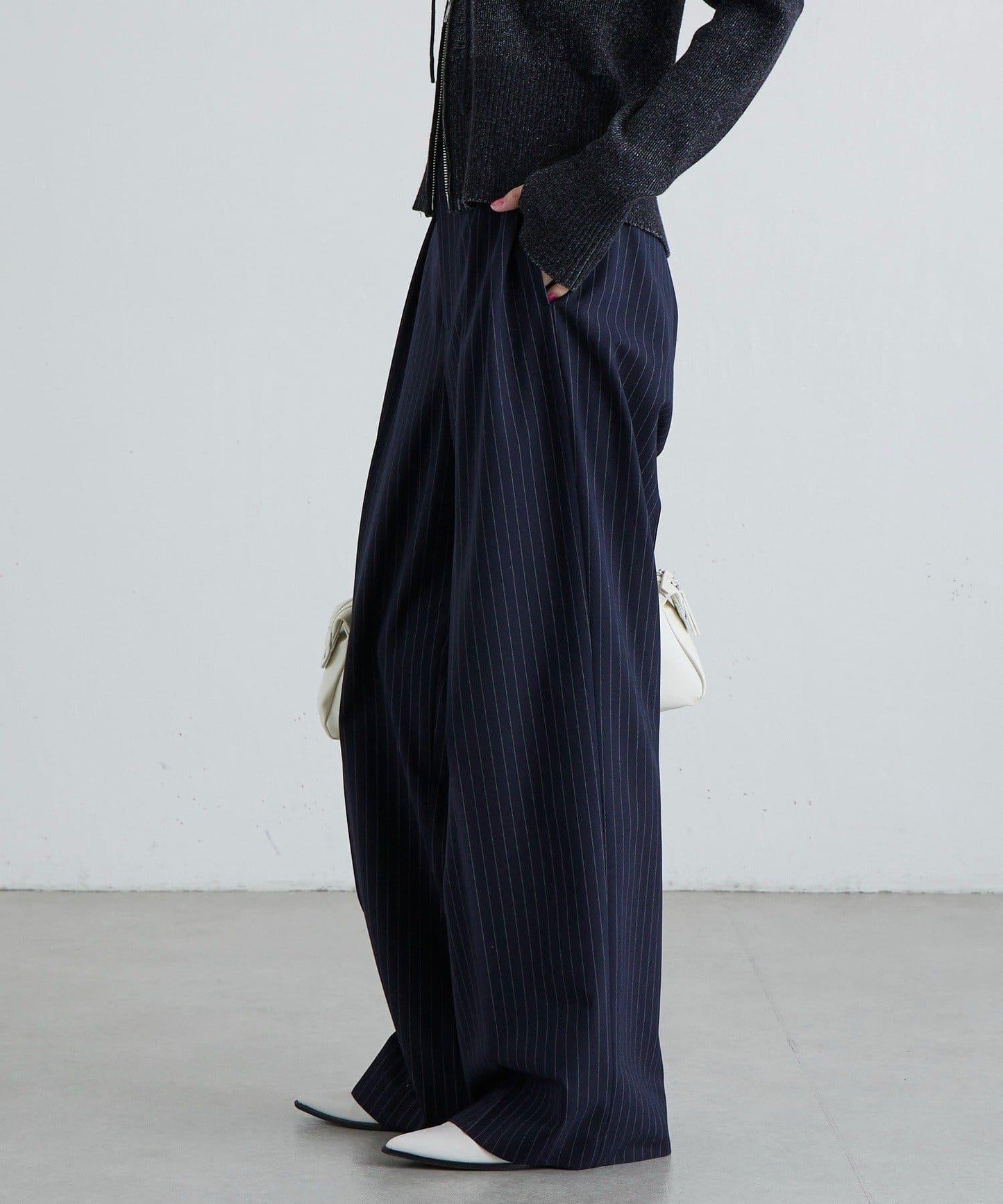 TR彈力半闊腿褲