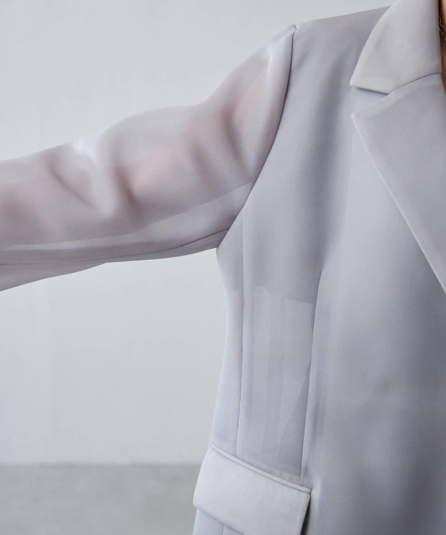 輕薄空氣層面料 寬鬆夾克